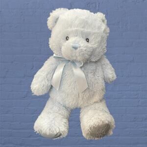 11" Baby Gund My First Teddy Bear Plush Embroidered Ribbon Nursery Shower Gift